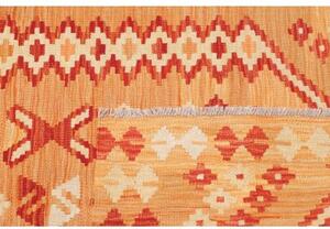 Tappeto Kilim Geometrico Arancione Avorio 101x151 Cm