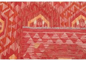 Tappeto Kilim Stilizzato Rosso Arancione 103x157 Cm