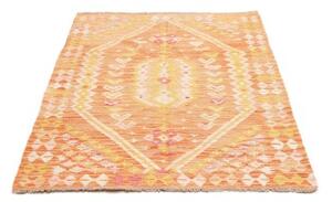 Tappeto Kilim Stilizzato Arancione Beige 103x151 Cm