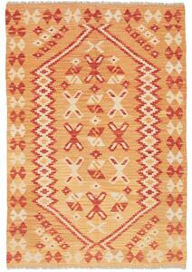 Tappeto Kilim Geometrico Arancione Avorio 101x151 Cm