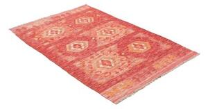 Tappeto Kilim Geometrico Rosso Beige 95x153 Cm