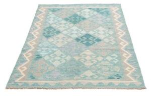 Tappeto Kilim Geometrico Azzurro Grigio 99x149 Cm