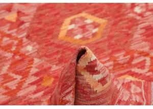 Tappeto Kilim Stilizzato Rosso Arancione 103x157 Cm
