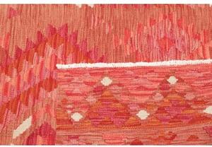 Tappeto Kilim Geometrico Corallo Avorio 100x155 Cm