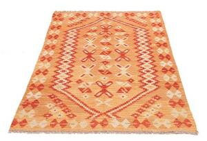 Tappeto Kilim Geometrico Arancione Avorio 101x151 Cm