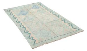 Tappeto Kilim Geometrico Azzurro Beige 95x154 Cm
