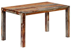 Tavolo da Pranzo Grigio 140x70x76cm Legno Massello di Sheesham
