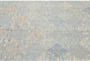 Tappeto Kilim Geometrico Azzurro Beige 182x245 Cm