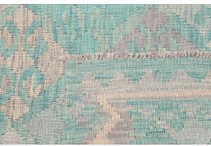 Tappeto Kilim Geometrico Azzurro Avorio 152x198 Cm