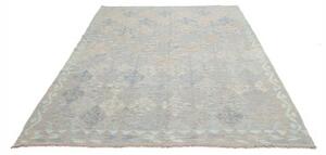 Tappeto Kilim Geometrico Azzurro Beige 182x245 Cm