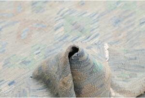 Tappeto Kilim Geometrico Celeste Beige 158x293 Cm