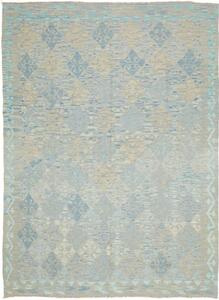 Tappeto Kilim Geometrico Azzurro Beige 182x245 Cm