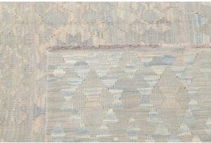 Tappeto Kilim Geometrico Azzurro Beige 206x297 Cm