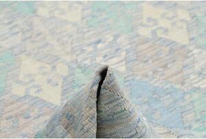 Tappeto Kilim Stilizzato Azzurro Beige 152x200 Cm