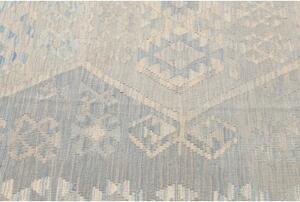 Tappeto Kilim Geometrico Azzurro Beige 206x297 Cm
