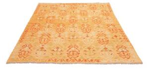 Tappeto Kilim Geometrico Arancione Beige 158x202 Cm