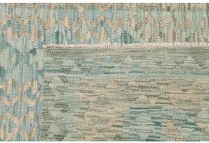 Tappeto Kilim Geometrico Verde Acqua Azzurro 181x238 Cm