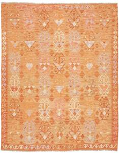 Tappeto Kilim Geometrico Arancione Beige 158x196 Cm