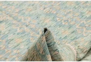 Tappeto Kilim Geometrico Verde Acqua Azzurro 181x238 Cm