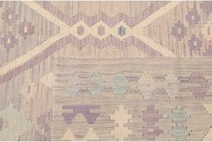 Tappeto Kilim Geometrico Grigio Chiaro Beige 184x233 Cm