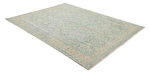 Tappeto Kilim Geometrico Verde Acqua Azzurro 181x238 Cm