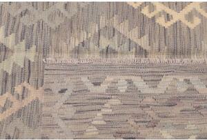 Tappeto Kilim Stilizzato Grigio Azzurro 153x200 Cm