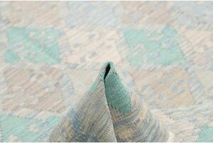 Tappeto Kilim Stilizzato Celeste Beige 152x200 Cm