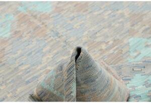 Tappeto Kilim Stilizzato Azzurro Beige 149x198 Cm