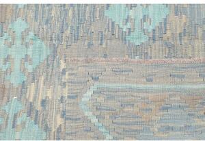 Tappeto Kilim Stilizzato Azzurro Beige 149x198 Cm