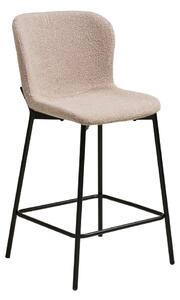 Sgabello da bar beige imbottito (altezza della seduta 65 cm) Maceda – House Nordic