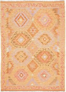 Tappeto Kilim Geometrico Arancione Rosa 125x175 Cm