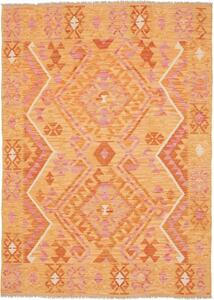 Tappeto Kilim Geometrico Arancione Rosa 129x181 Cm