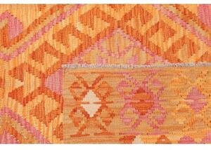 Tappeto Kilim Geometrico Senape Arancione 126x181 Cm