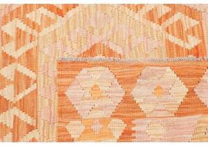 Tappeto Kilim Stilizzato Arancione Beige 123x175 Cm