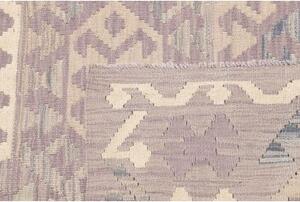 Tappeto Kilim Stilizzato Grigio Tortora Avorio 122x175 Cm