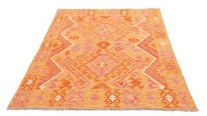 Tappeto Kilim Geometrico Arancione Rosa 129x181 Cm