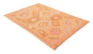 Tappeto Kilim Geometrico Arancione Rosa 125x175 Cm