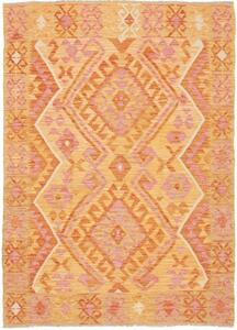 Tappeto Kilim Geometrico Senape Arancione 126x181 Cm