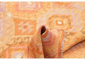 Tappeto Kilim Geometrico Arancione Rosa 125x175 Cm