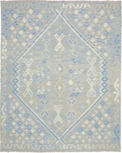 Tappeto Kilim Geometrico Azzurro Beige 162x202 Cm