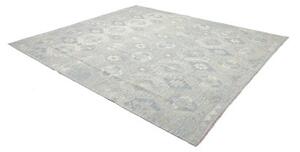 Tappeto Kilim Geometrico Azzurro Avorio 264x303 Cm