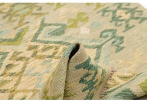 Tappeto Kilim Stilizzato Verde Salvia Beige 102x143 Cm