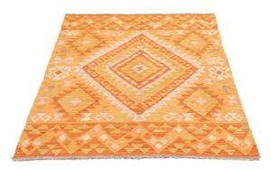 Tappeto Kilim Geometrico Arancione Beige 101x143 Cm