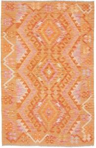 Tappeto Kilim Geometrico Arancione Rosa 101x154 Cm