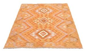 Tappeto Kilim Geometrico Arancione Beige 101x156 Cm