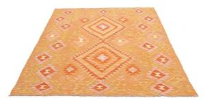 Tappeto Kilim Geometrico Arancione Rosa 152x197 Cm