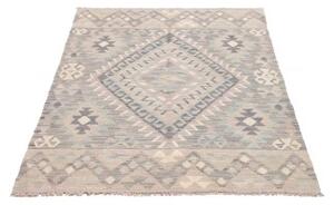 Tappeto Kilim Geometrico Grigio Azzurro 101x150 Cm
