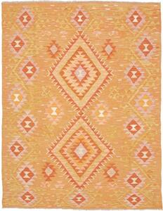 Tappeto Kilim Geometrico Arancione Rosa 152x197 Cm
