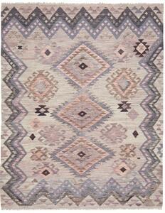Tappeto Kilim Geometrico Grigio Rosa Antico 152x196 Cm