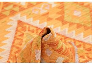 Tappeto Kilim Geometrico Arancione Beige 101x143 Cm